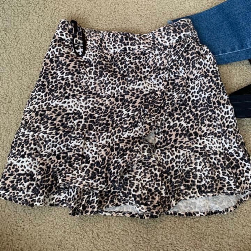 Cheetah print skirt